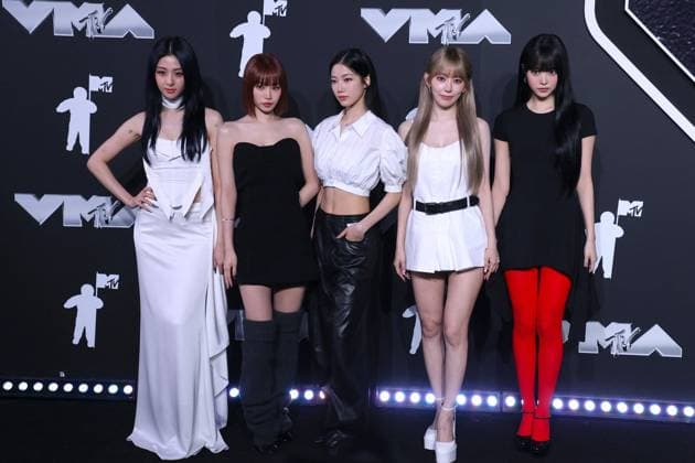 MTV Video Music Awards Arrivals - NY KAZUHA, Kim Chae-won, Huh Yun-jin, Sakura Miyawaki and Hong Eun-chaeb of LE SSERAFIM attend the 2024 VMA MTV red carpet in Elmont, NY, USA on September 11, 2024. Photo by Charles Guerin ABACAPRESS.COM Elmont NY United States  Copyright: xGuerinxCharles ABACAx