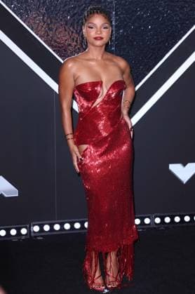 MTV Video Music Awards Arrivals - NY Halle Bailey attends the 2024 VMA MTV red carpet in Elmont, NY, USA on September 11, 2024. Photo by Charles Guerin ABACAPRESS.COM M New York City NY United States  Copyright: xGuerinxCharles ABACAx