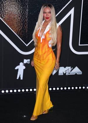 MTV Video Music Awards Arrivals - NY Karol G attends the 2024 VMA MTV red carpet in Elmont, NY, USA on September 11, 2024. Photo by Charles Guerin ABACAPRESS.COM M New York City NY United States  Copyright: xGuerinxCharles ABACAx