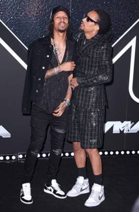 MTV Video Music Awards Arrivals - NY Larry Bourgeois and Laurent Bourgeois attend the 2024 VMA MTV red carpet in Elmont, NY, USA on September 11, 2024. Photo by Charles Guerin ABACAPRESS.COM M New York City NY United States  Copyright: xGuerinxCharles ABACAx