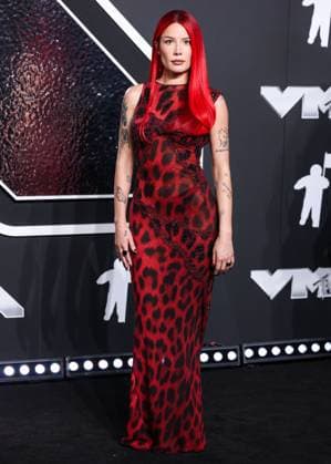 2024 MTV Video Music Awards - Arrivals ELMONT, NEW YORK, USA - SEPTEMBER 11: Halsey wearing vintage Versace arrives at the 2024 MTV Video Music Awards held at UBS Arena on September 11, 2024 in Elmont, New York, United States., Credit:Xavier Collin Avalon United States, New York, Elmont, UBS Arena  Copyright: xXavierxCollinx xAvalonx 0907000605