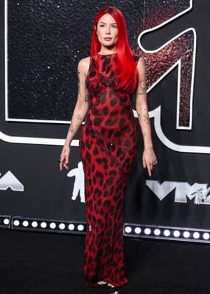 2024 MTV Video Music Awards - Arrivals ELMONT, NEW YORK, USA - SEPTEMBER 11: Halsey wearing vintage Versace arrives at the 2024 MTV Video Music Awards held at UBS Arena on September 11, 2024 in Elmont, New York, United States., Credit:Xavier Collin Avalon United States, New York, Elmont, UBS Arena  Copyright: xXavierxCollinx xAvalonx 0907001800