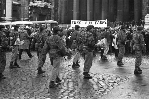 Ancestor : CRISE CONGOLAISE RETOUR DES PARA-COMMANDOS - 1964- CRISE CONGOLAISE RETOUR DES PARA-COMMANDOS -RETOUR DE STANLEYVILLE ET PAULIS -DÉFILÉ À BRUXELLES Brussels Belgium  Copyright: xx