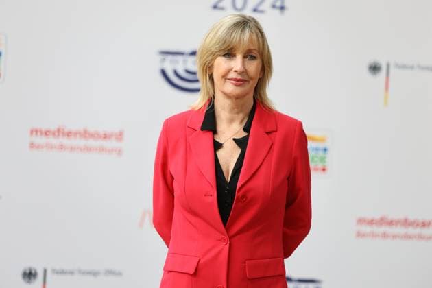 Germany: M100 Media Award in Potsdam Brandenburg: The photo shows Sabine Sasse before the M100 Media Award ceremony in the Orangery Sanssouci in Potsdam Potsdam Brandenburg Germany Copyright: SimonexKuhlmey