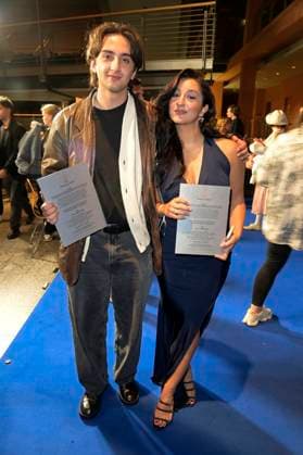 Berke Cetin and Acelya Sezer at the German Acting Award 2024 ceremony at the Club Theater Berlin Berlin, 13 09 2024 Foto:xF.xKernx xFuturexImagex schauspielpreis_4689