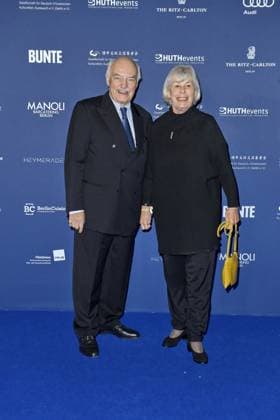 Charles Brauer with Mrs. Lilot Hegi Presentation of the GERMAN ACTING AWARD DSP 2024 Berlin 13 Sept 2024