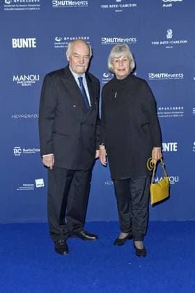 Charles Brauer with Mrs. Lilot Hegi Presentation of the GERMAN ACTING AWARD DSP 2024 Berlin 13 Sept 2024