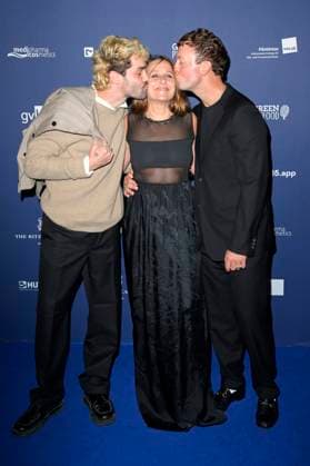 Max Befort, Barbara Philipp and Maximilian Scheidt at the presentation of the German Acting Award 2024 at the Club Theater Berlin Berlin, 13 09 2024 Foto:xF.xKernx xFuturexImagex schauspielpreis_4722