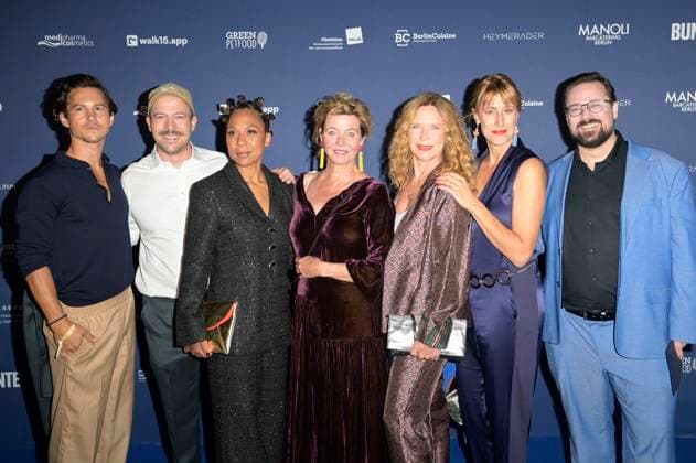 Tim Oliver Schultz, David Ruland, Abak Safaei Rad, Margarita Broich, Marion Kracht, Helene Grass and Nikolai Will at the German Acting Award 2024 ceremony at the Club Theater Berlin Berlin, 13 09 2024 Foto:xF.xKernx xFuturexImagex schauspielpreis_4748
