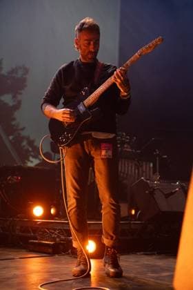 American Football Perform at The Roundhouse, London Lead singer guitarist Mike Kinsella of American indie rock band American Football performs at The Roundhouse, London, England, UK on Saturday 14 September 2024., Credit:Justin Ng Avalon UK, England, London, The Roundhouse  Copyright: xJustinxNgx xAvalonx 0907723175