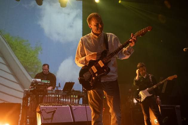 American Football Perform at The Roundhouse, London Guitarist Steve Holmes of American indie rock band American Football performs at The Roundhouse, London, England, UK on Saturday 14 September 2024., Credit:Justin Ng Avalon UK, England, London, The Roundhouse  Copyright: xJustinxNgx xAvalonx 0907723268