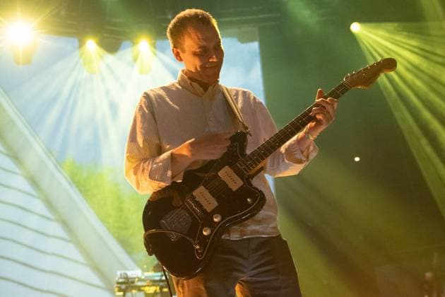 American Football Perform at The Roundhouse, London Guitarist Steve Holmes of American indie rock band American Football performs at The Roundhouse, London, England, UK on Saturday 14 September 2024., Credit:Justin Ng Avalon UK, England, London, The Roundhouse  Copyright: xJustinxNgx xAvalonx 0907723288