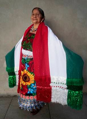 Mexicans And Tourists Get Ready For The Grito De Independencia Of Mexico This September 15 Feliciana Hernandez Bautista, a designer from the indigenous community of Ahuiran, Paracho, Michoacan, in Mexico City, Mexico, on September 14, 2024, uses items from the region prior to the Grito de Independencia de Mexico that takes place on September 15 in the Zocalo of the capital, headed by the president of Mexico, Andres Manuel Lopez Obrador. Mexico City Mexico City Mexico  Copyright: xGerardoxVieyrax originalFilename: vieyra-notitle240914_npiVe.jpg
