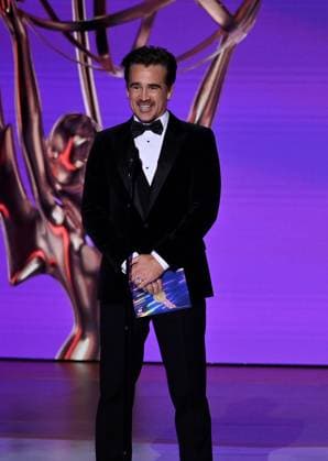 Colin Farrell appears onstage during the 76th annual Primetime Emmy Awards at the Peacock Theater in Los Angeles on Sunday, September 15, 2024.  LAP2024091505 JIMxRUYMEN