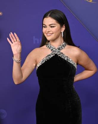 Selena Gomez arrives for the 76th annual Primetime Emmy Awards at the Peacock Theater in Los Angeles on Sunday, September 15, 2024.  LAP202409150604 CHRISxCHEW