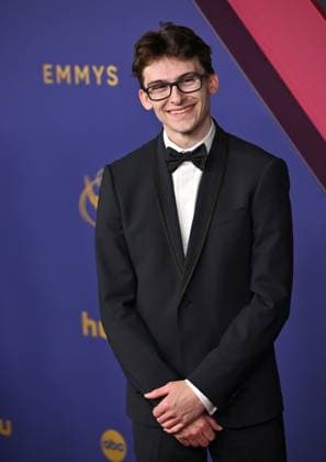Stephen Nedoroscik arrives for the 76th annual Primetime Emmy Awards at the Peacock Theater in Los Angeles on Sunday, September 15, 2024.  LAP202409150636 CHRISxCHEW