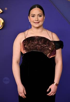 Lily Gladstone arrives for the 76th annual Primetime Emmy Awards at the Peacock Theater in Los Angeles on Sunday, September 15, 2024.  LAP202409150646 CHRISxCHEW