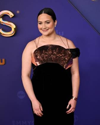 Lily Gladstone arrives for the 76th annual Primetime Emmy Awards at the Peacock Theater in Los Angeles on Sunday, September 15, 2024.  LAP202409150648 CHRISxCHEW