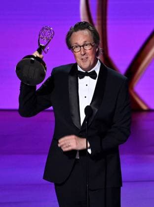 British writer Will Smith accepts the award for Outstanding Writing For A Drama Series award for Slow Horses onstage during the 76th annual Primetime Emmy Awards at the Peacock Theater in Los Angeles on Sunday, September 15, 2024.  LAP2024091593 JIMxRUYMEN