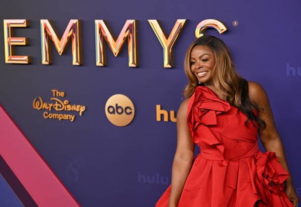 Janelle James arrives for the 76th annual Primetime Emmy Awards at the Peacock Theater in Los Angeles on Sunday, September 15, 2024.  LAP202409150721 CHRISxCHEW