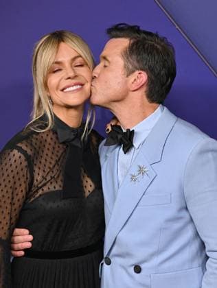 (L-R) Kaitlin Olson and Rob McElhenney arrive for the 76th annual Primetime Emmy Awards at the Peacock Theater in Los Angeles on Sunday, September 15, 2024.  LAP202409150724 CHRISxCHEW