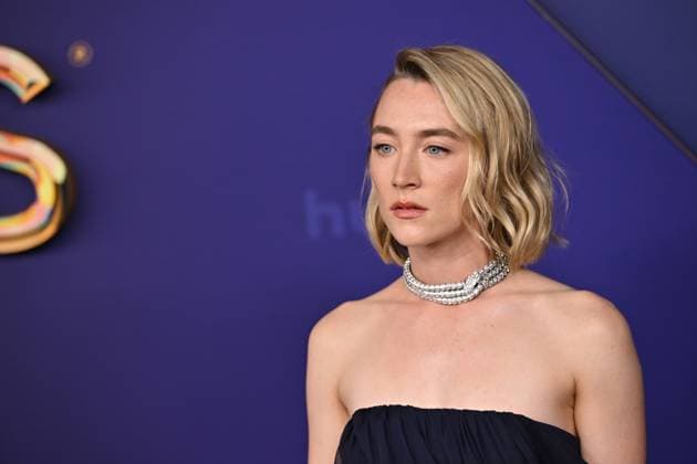 Saoirse Ronan arrives for the 76th annual Primetime Emmy Awards at the Peacock Theater in Los Angeles on Sunday, September 15, 2024.  LAP202409150742 CHRISxCHEW