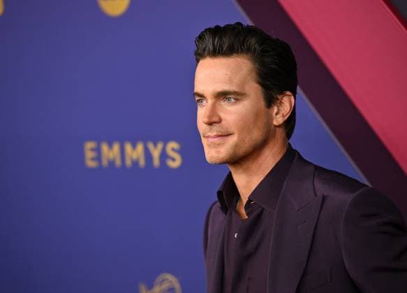 Matt Bomer arrives for the 76th annual Primetime Emmy Awards at the Peacock Theater in Los Angeles on Sunday, September 15, 2024.  LAP202409150758 CHRISxCHEW