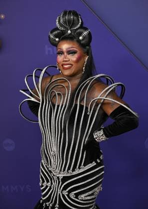 Mhi ya Iman LePaige arrives for the 76th annual Primetime Emmy Awards at the Peacock Theater in Los Angeles on Sunday, September 15, 2024.  LAP202409150812 CHRISxCHEW
