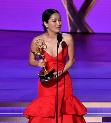 Anna Sawai accepts the Outstanding Lead Actress in a Drama Series award for Sh?gun onstage during the 76th annual Primetime Emmy Awards at the Peacock Theater in Los Angeles on Sunday, September 15, 2024.  LAP20240915168 JIMxRUYMEN