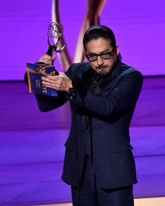 Hiroyuki Sanada accepts the Outstanding Lead Actor in a Drama Series award for Sh?gun onstage during the 76th annual Primetime Emmy Awards at the Peacock Theater in Los Angeles on Sunday, September 15, 2024.  LAP20240915176 JIMxRUYMEN