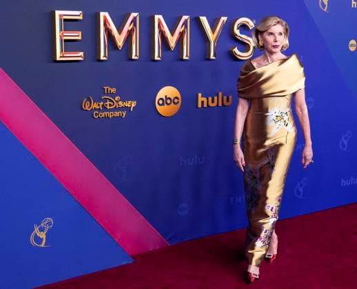 Christine Baranski arrives for the 76th annual Primetime Emmy Awards at the Peacock Theater in Los Angeles on Sunday, September 15, 2024.  LAP202409150223 ALEXxGALLARDO