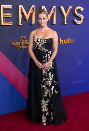 Reese Witherspoon arrives for the 76th annual Primetime Emmy Awards at the Peacock Theater in Los Angeles on Sunday, September 15, 2024.  LAP202409150229 ALEXxGALLARDO