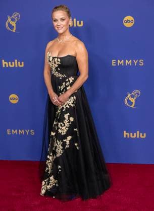 Reese Witherspoon arrives for the 76th annual Primetime Emmy Awards at the Peacock Theater in Los Angeles on Sunday, September 15, 2024.  LAP202409150230 ALEXxGALLARDO