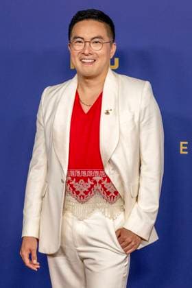 Bowen Yang arrives for the 76th annual Primetime Emmy Awards at the Peacock Theater in Los Angeles on Sunday, September 15, 2024.  LAP2024091502054 ALEXxGALLARDO