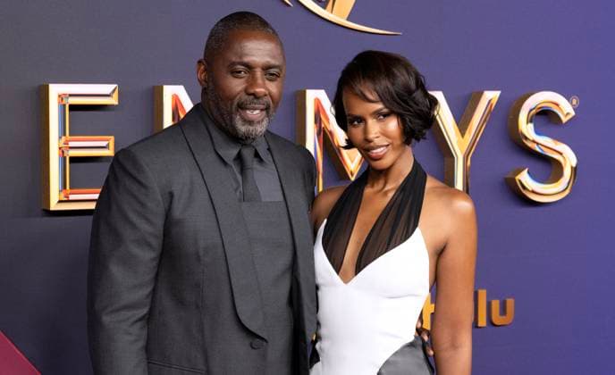 Idris Elba and Sabrina Elba arrive for the 76th annual Primetime Emmy Awards at the Peacock Theater in Los Angeles on Sunday, September 15, 2024.  LAP202409150258 ALEXxGALLARDO