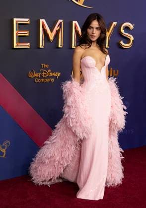 Eiza Gonzalez arrives for the 76th annual Primetime Emmy Awards at the Peacock Theater in Los Angeles on Sunday, September 15, 2024.  LAP202409150281 ALEXxGALLARDO