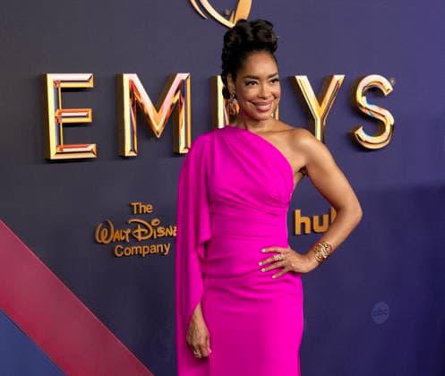 Gina Torres arrives for the 76th annual Primetime Emmy Awards at the Peacock Theater in Los Angeles on Sunday, September 15, 2024.  LAP202409150285 ALEXxGALLARDO