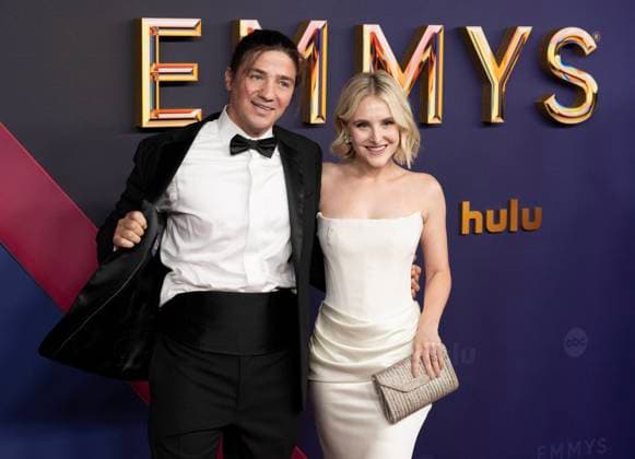 Jesse McLaren and Ali Drucker arrive for the 76th annual Primetime Emmy Awards at the Peacock Theater in Los Angeles on Sunday, September 15, 2024.  LAP202409150298 ALEXxGALLARDO