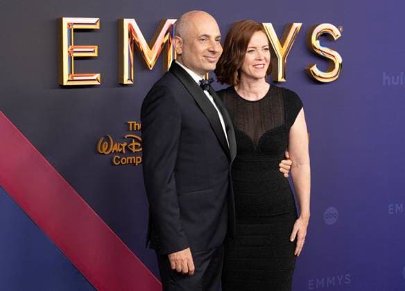Michael Ellenberg and Sarah Ellenberg arrive for the 76th annual Primetime Emmy Awards at the Peacock Theater in Los Angeles on Sunday, September 15, 2024.  LAP202409152222 ALEXxGALLARDO