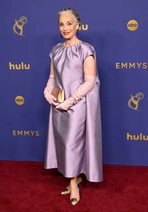 Kristin Scott Thomas arrives for the 76th annual Primetime Emmy Awards at the Peacock Theater in Los Angeles on Sunday, September 15, 2024.  LAP202409150335 ALEXxGALLARDO