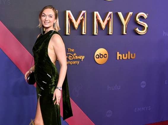 Emily Yoshida arrives for the 76th annual Primetime Emmy Awards at the Peacock Theater in Los Angeles on Sunday, September 15, 2024.  LAP202409150339 ALEXxGALLARDO