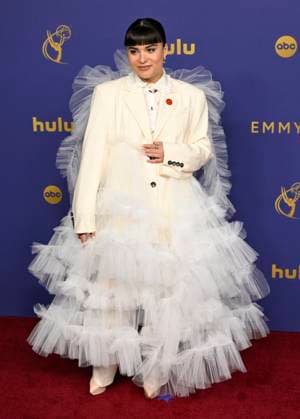 Devery Jacobs arrives for the 76th annual Primetime Emmy Awards at the Peacock Theater in Los Angeles on Sunday, September 15, 2024.  LAP202409150350 ALEXxGALLARDO