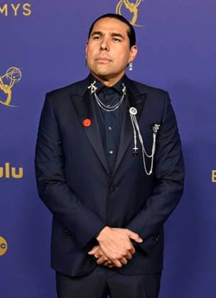 Dallas Goldtooth arrives for the 76th annual Primetime Emmy Awards at the Peacock Theater in Los Angeles on Sunday, September 15, 2024.  LAP202409150379 ALEXxGALLARDO