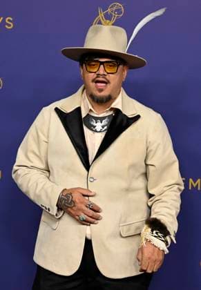 Sterlin Harjo arrives for the 76th annual Primetime Emmy Awards at the Peacock Theater in Los Angeles on Sunday, September 15, 2024.  LAP202409150383 ALEXxGALLARDO