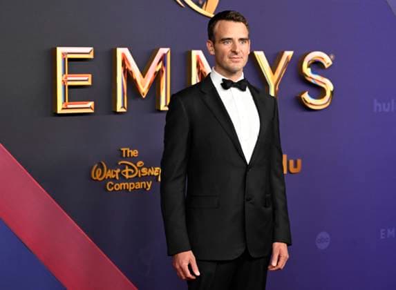 Benjamin Forkner arrives for the 76th annual Primetime Emmy Awards at the Peacock Theater in Los Angeles on Sunday, September 15, 2024.  LAP202409150387 ALEXxGALLARDO