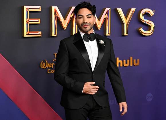 Kalyd Odeh arrives for the 76th annual Primetime Emmy Awards at the Peacock Theater in Los Angeles on Sunday, September 15, 2024.  LAP202409150393 ALEXxGALLARDO