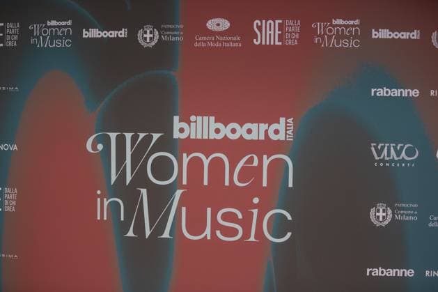 News - Bilboard Music Award, Red Carpet - photocall Billboard Women In Music logo Photocall on the red carpet of the Teatro Manzoni during Bilboard Music Award, Red Carpet - photocall, News in Milano, Italy, September 16 2024 Milano Teatro Manzoni, Milan Italy Copyright: xLucaxMichelix xLiveMediax LPN_1523402