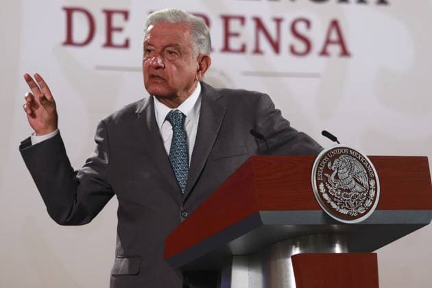 Mexican President Andres Manuel Lopez Obrador talked about the last security cabinet conference of his six-year term during a briefing conference at National Palace. on September 17, 2024 in Mexico City, Mexico. Mexico City Mexico - ZUMAe321 20240917_zia_e321_016 Copyright: xCarlosxSantiagox