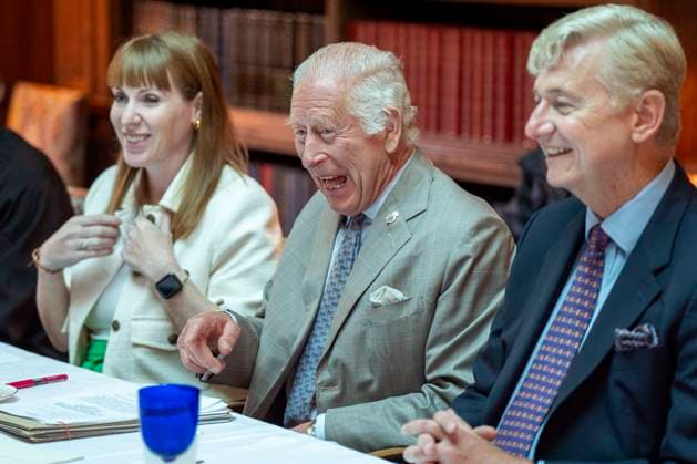 Entertainment Themen der Woche KW39 Entertainment Bilder des Tages Royal visit to Cumnock King Charles III, alongside Deputy Prime Minister Angela Rayner, joins a discussion with the Scottish Violence Reduction Unit on youth opportunities to hear from charities working on the ground in Ayrshire, Glasgow and across the United Kingdom, at Dumfries House in Cumnock, Ayrshire. Dumfries House is the headquarters of The King s Foundation, a charity founded by the King as the Prince of Wales in 1990., Credit:Jane Barlow Avalon UK, Cumnock  Copyright: xJanexBarlowx xAvalonx 0910119453