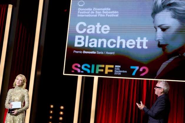 72nd San Sebastian International Film Festival: ˜Cate Blanchet - Donostia Award Cate Blanchet receives the Donosti Award during 72nd San Sebastian International Film Festival at Kursaal Palace on September 21, 2024 in Donostia San Sebastian, Spain Photo by IMAGO MPG Donostia San Sebastian Kursaal Palace Euskadi Spain  Copyright: xMPGx